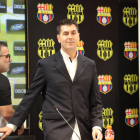 Rescalvo en la rueda de prensa de Barcelona, este 23 de junio de 2025.