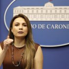 La vocera gubernamental Carolina Jaramillo habló de la situación de la justicia el 23 de junio de 2025.