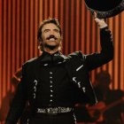 Alejandro Fernández, durante su concierto en Portland, como parte de la gira "De Rey a Rey" en Estados Unidos