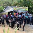 El grupo antiminero que lidera la resistencia contra el proyecto Curipamba - El Domo denunció un violento operativo militar y policial en el cantón Las Naves