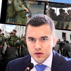 Daniel Noboa durante su entrevista en la que defendió las leyes de seguridad y la captura de alias Fito