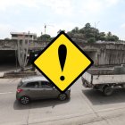 En este punto de la urbanización Los Senderos se utilizará este giro en U debido a los cierres viales por la construcción de dos pasos a desnivel.