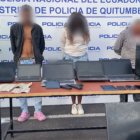Los tres detenidos no tienen antecedentes penales. Son ecuatorianos.