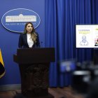 Carolina Jaramillo durante un conversatorio con medios este 30 de junio de 2025.