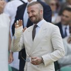 El exfutbolista David Beckham estuvo en el campeonato de Wimbledon, en Gran Bretaña, el 30 de junio de 2025.