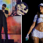 La reacción de Emilia Mernes frente al beso que quiso "robarle" Enrique Inglesias sobre el escenario despertó todo tipo de comentarios de los internautas.