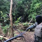 Las Fuerzas Armadas del Ecuador identificaron una perforación clandestina en el tramo PK 123 del poliducto que atraviesa el cantón Puerto Cayo.