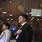 El asambleísta de ADN, Dominique Serano, en una sesión del Pleno del Legislativo.