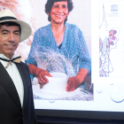 Durante su exposición, el maestro artesano manabita Otto Pachay, cuya familia fue la primera en recibir el reconocimiento de la Unesco a la excelecia de la artesanía.