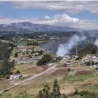 Se registra un incendio forestal en el sector de Píntag.