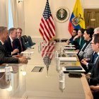 Una de las reuniones que Ecuador ha tenido con representantes y empresarios de Estados Unidos.