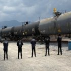 Fotografía del operativo del gabinete de seguridad.