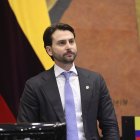 El presidente de la Asamblea, el oficialista Niels Olsen.