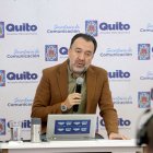El alcalde Pabel Muñoz durante el programa Frecuencia Quiteña del 7 de julio de 2025.