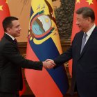 El presidente Daniel Noboa y el presidente de China, Xi Jinping.