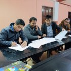 La reunión de los transportistas de Carchi con las autoridades, por el paro que hicieron para pedir seguridad.