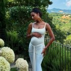 Jasmine Tookes dio a conocer su embarazo con una nueva sesión de fotos