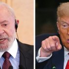 Los presidentes Donald Trump y Luiz Inácio Lula da Silva.