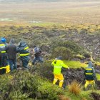 Más de 70 obreros y maquinaria pesada de la Epmaps iniciaron el retiro de 600 mil metros cúbicos de material que rompió una tubería.