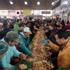 Unión. Al menos 100 comerciantes participaron de la pampamesa.