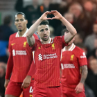 Diogo Jota jugaba como delantero en Liverpool de Inglaterra