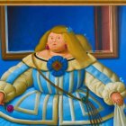 Vista de la obra "Después de Velázquez" (2005), del artista colombiano, Fernando Botero, que forma parte de la muestra.