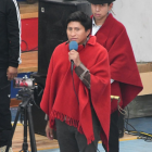 Fernando Guamán fue proclamado como precandidato a la presidencia de la Conaie por la Comich