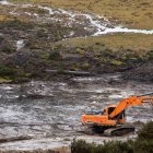En la reserva del Antisana cayeron más de 180.000 metros cúbicos de tierra, lo que afectó una tubería de conducción.