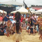 Con un ritual simbólico inspirado en las tradiciones ancestrales se inauguró la temporada de avistamiento de ballenas jorobadas en Ayangue.