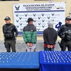 En otro operativo en San Roque, se aprehendió a dos hombres por el delito de tenencia de sustancias sujetas a fiscalización.