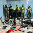 En el sector de la avenida Cusubamba, Policía y Fuerzas Armadas allanaron una casa que era utilizada como centro de acopio de autopartes robadas.