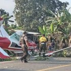 Avioneta de fumigación en Milagro se accidentó