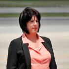 Fotografía de la ministra de Trabajo y Seguridad Social de Cuba, Marta Elene Feito.