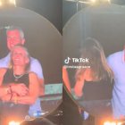 La pareja fue captada en el concierto de Coldplay en el Gillette Stadium de Foxborough, Massachusetts.
