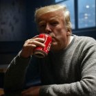 Imagen generada con IA. Trump anunció acuerdo como una "buena noticia".