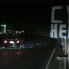 Apenas se cruza el peaje de Playas se evidencia una total falta de iluminación en la vía.