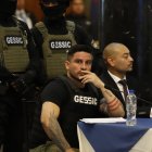 El sentenciad por delincuencia organizada Daniel Salcedo compareció en la Comisión de Fiscalización.