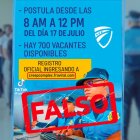 Desmienten convocatoria falsa para agentes de control en Guayaquil.