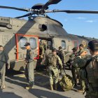 Varios elementos de grupos élites arribaron a la base aérea Eloy Alfaro, específicamente al Ala 23 de Manta.