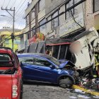 Camión con multas previas provoca choque múltiple en avenida Legarda, norte Quito