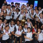 Parte de la numerosa delegación de Pichincha tras los últimos eventos.