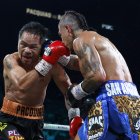 Manny Paquiao y Mario Barrios pelearon el en MGM de Las Vegas por el cinturón peso welter.