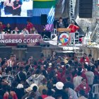 El VIII Congreso de la Conaie se realiza en el Centro de Integración Internacional de los Pueblos, en el oriente de Quito.