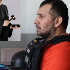 Foto simbólica de Adolfo Macías, alias Fito, ante el tribunal de Brooklyn, en Nueva York.