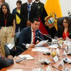 El presidente de la Comisión de Fiscalización Ferdinan Álvarez (ADN) usó la sesión d ela comisión para sus descargos contra Xavir Jordán.