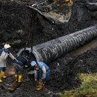 Los tubos llegaron desde Cuenca el pasado 17 de julio de 2025.