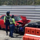 Así quedaron los vehículos después de la colisión