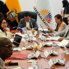 El interpelante Fernando Jaramillo (ADN) y Solanda Goyes presentaron sus pruebas y descargos.