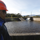 Abren las compuertas de la planta de tratamiento del Troje en el sur de Quito.