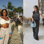 Denisse Angulo y Rafaella Mora usan looks crochet en climas cálidos y fríos.